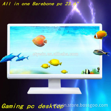 all in one pc case with 23.6" LED monitor for gamers,gaming desktops all in one